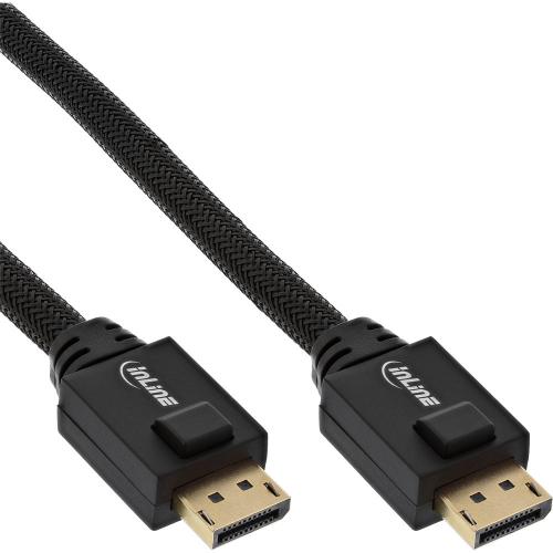 Preview: InLine® DisplayPort Aktiv Kabel 4K2K schwarz vergoldete Kontakte