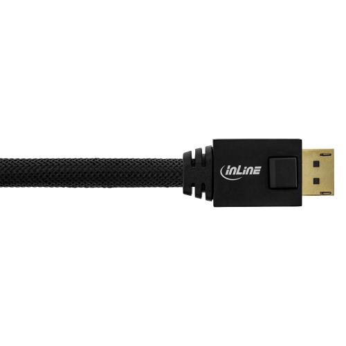 Preview: InLine® DisplayPort Aktiv Kabel 4K2K schwarz vergoldete Kontakte