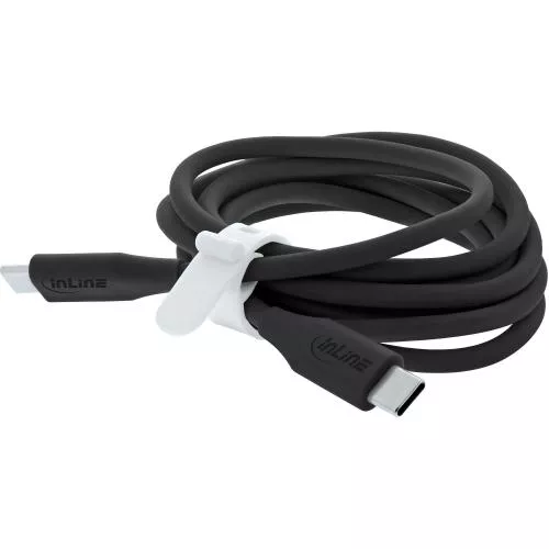 USB-C Schnellladekabel 100W schwarz, Silikon, PD