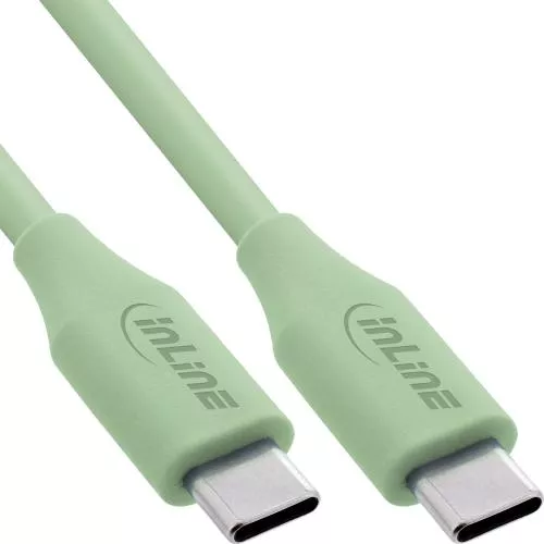 USB-C Schnellladekabel 100W grün, Silikon, PD