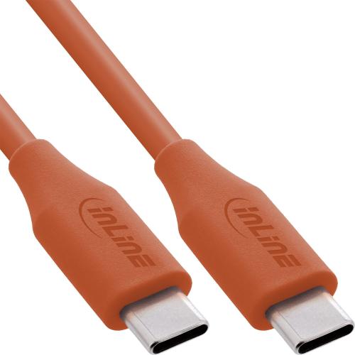 USB-C Schnellladekabel 100W orange, Silikon, PD
