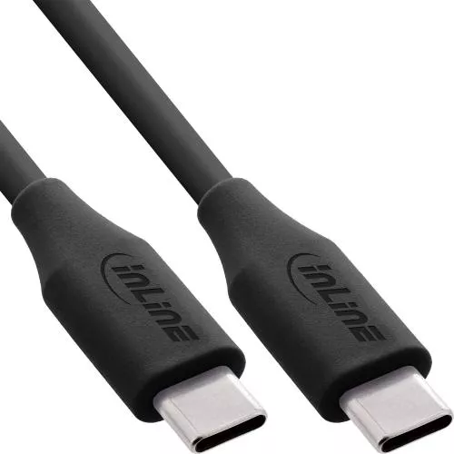 USB-C Schnellladekabel 100W schwarz, Silikon, PD