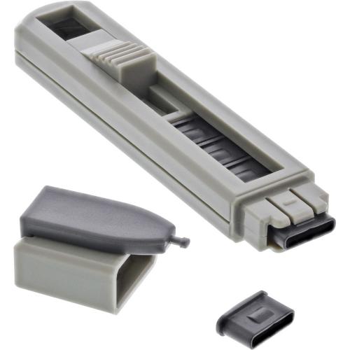 InLine® USB Typ-C Portblocker blockt bis zu 6 Ports