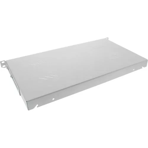 19" Fachboden perforiert 1HE 650mm 80kg Triton RAC-UP-650-A4 lichtgrau