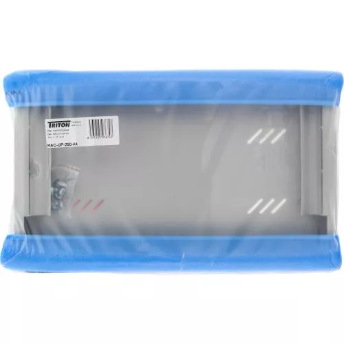 19" Fachboden perforiert 1HE 650mm 80kg Triton RAC-UP-650-A4 lichtgrau