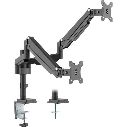 InLine® Tischhalterung mit Lifter beweglich für zwei Monitore bis 82cm (32") max. 9kg