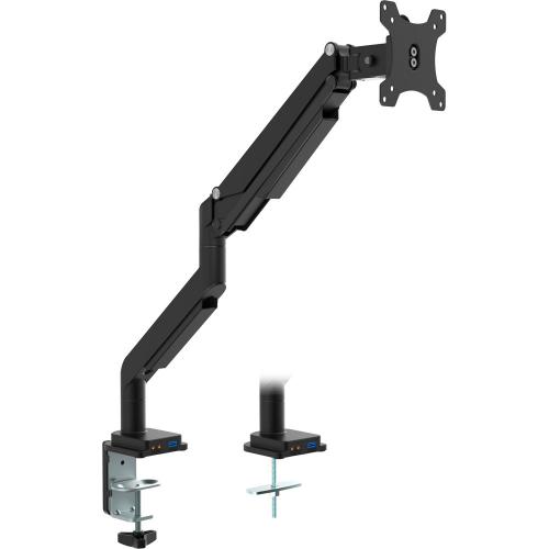 Preview: InLine® Tischhalterung mit Lifter und USB/Audio beweglich für Monitore bis 82cm (32") max. 9kg