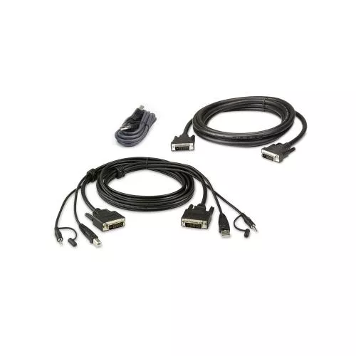ATEN 2L-7D02UDX3 KVM Kabelsatz USB DVI-D Dual-Link Dual Display Secure KVM 1,8m