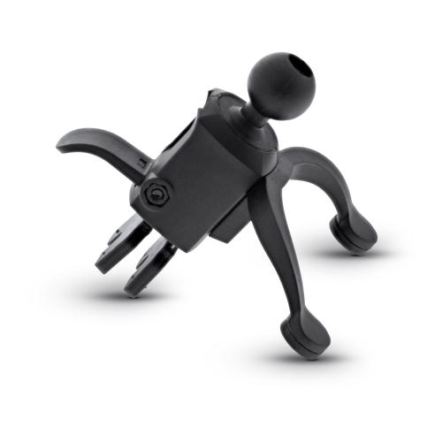 Preview: InLine® KFZ Smartphone Halterung mit Saugnapf oder für Lüftungsgitter ONE CLICK EASY II universal