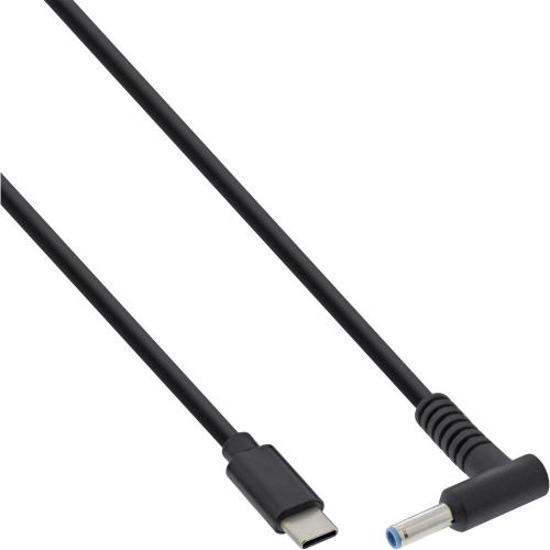 InLine® USB Typ-C zu HP Notebook (rund/klein) Ladekabel 2m