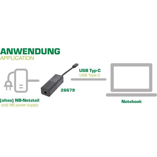 Preview: InLine® Notebook Netzteil zu USB Typ-C 7-in-1 Lade-Set