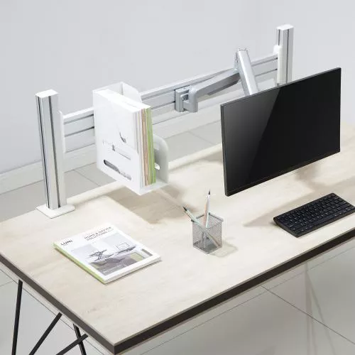 InLine® Slatwall Panel Aluminium für Tischhalterung 1m