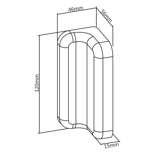 InLine® Slatwall Befestigungswinkel für Wandhalterung Panel weiß 2er-Set