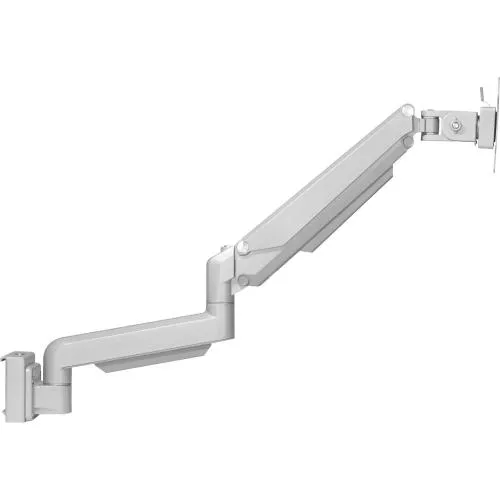 Slatwall Lifter Monitorhalterung – Höhenverstellbare Halterung für 17"-32" Monitore, silbergrau