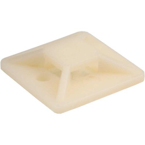 Befestigungssockel 25 x 25 mm – Selbstklebend, Natur, 10 Stück