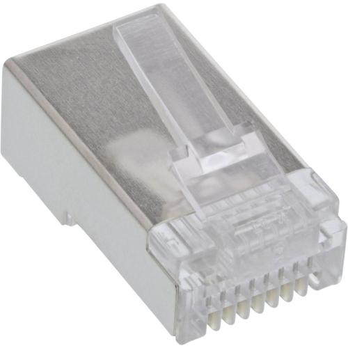 RJ45 Modularstecker 8P8C – Geschirmt, zum Crimpen auf Rundkabel, 10er Pack