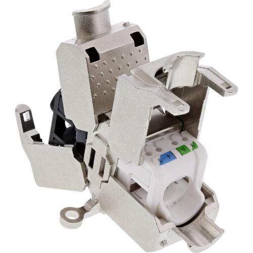 Preview: RJ45-Kabelverbinder Cat.6A, geschirmt, LSA-Technik