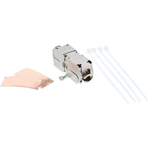 Preview: RJ45-Kabelverbinder Cat.6A, geschirmt, LSA-Technik