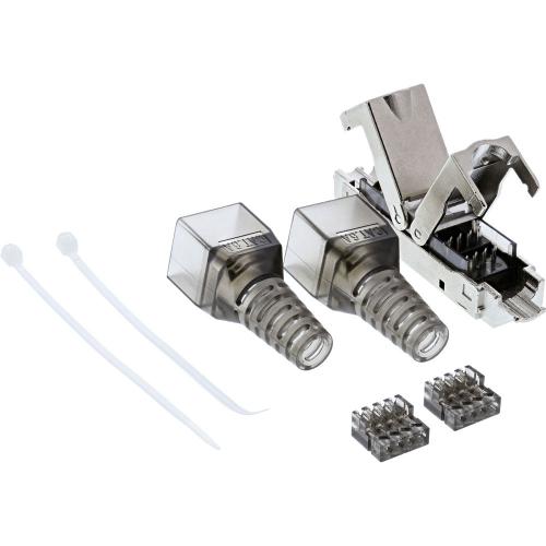 Preview: RJ45-Kabelverbinder Cat.6A, geschirmt, schmale Bauform