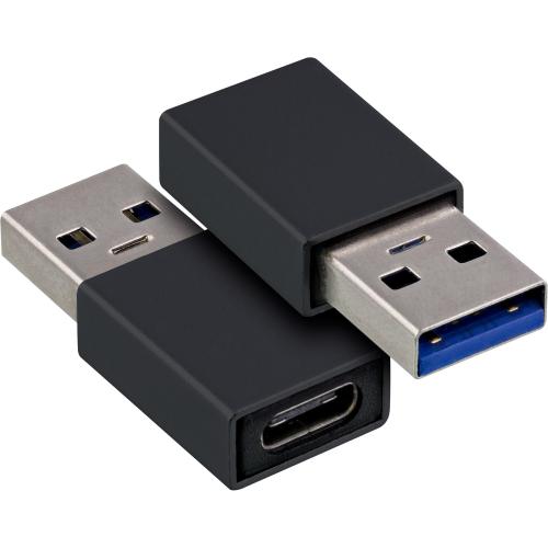 InLine® USB 3.2 Gen 1 OTG Hub USB Typ-C zu 3 Port Typ-A und 2 Port Typ-C mit 3A Netzteil schwarz