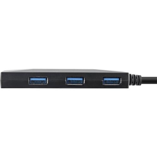 InLine® USB 3.2 Gen 1 OTG HUB USB Typ C zu 7 Port Typ A Aluminiumgehäuse schwarz ohne Netzteil