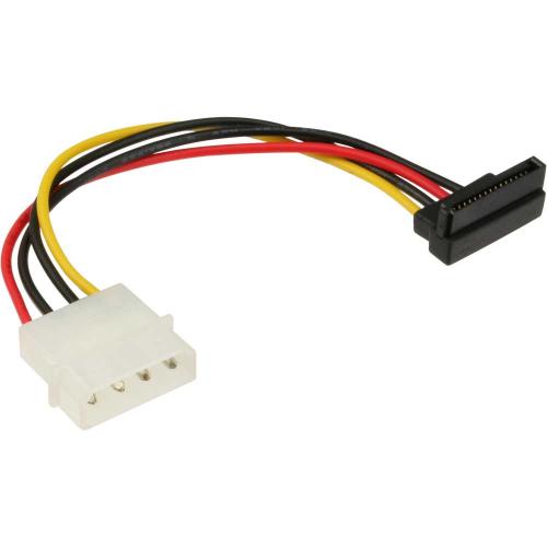 Preview: InLine® SATA Stromadapterkabel 1x 13,34cm (5,25") Buchse an 15pol SATA Stecker nach unten abgewinkelt