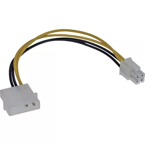 InLine® Stromadapter intern 4pol Netzteil zu 4pol Mainboard 20cm