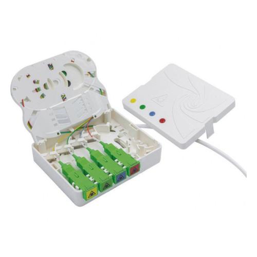 LWL Anschlussbox GF-TA (PTO/DTIO), 4× SC-APC, FTTH, 30 m