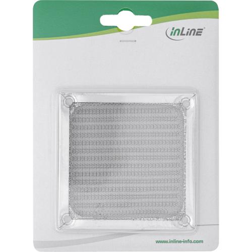 Preview: InLine® Lüftergitter Aluminium Filter 80x80mm