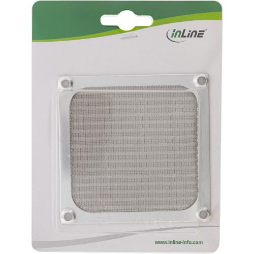 Preview: InLine® Lüftergitter Aluminium Filter 92x92mm