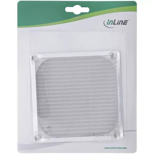 InLine® Lüftergitter Aluminium Filter 120x120mm