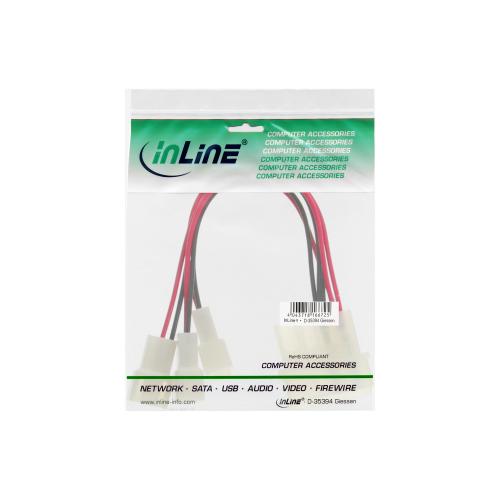 InLine® Lüfter Adapterkabel 12V zu 5V für 3 Lüfter