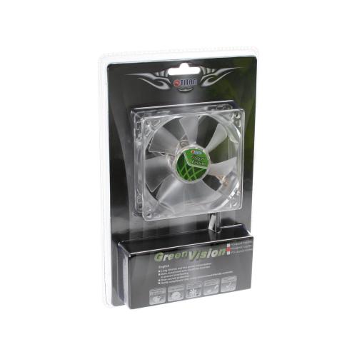 Preview: Titan TFD-9225GT12Z/V2(RB) Lüfter 92x92x25mm Green Vision