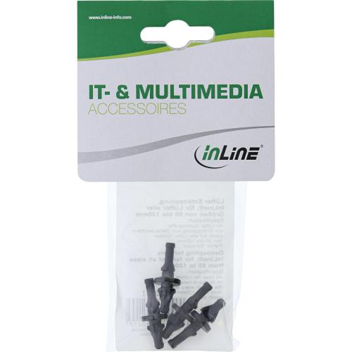 InLine® Lüfter Entkopplung 4er Pack für Lüfter aller Größen von 60 bis 120mm