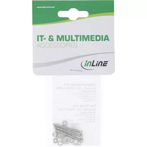 InLine® Lüfterschrauben Set für 25mm Lüfter