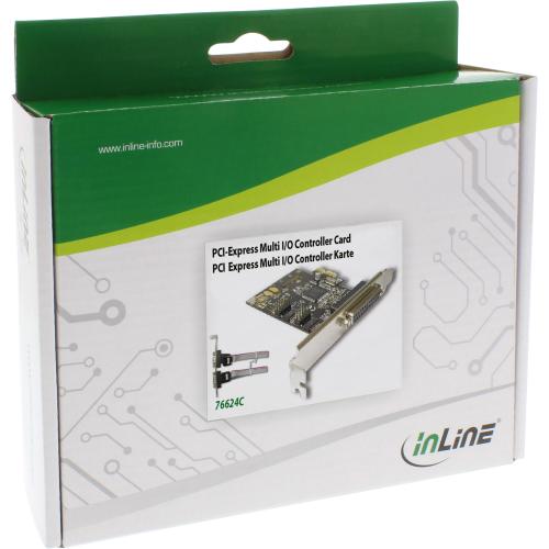 InLine® Schnittstellenkarte 1x 25pol parallel + 2x 9pol seriell PCIe (PCI-Express)