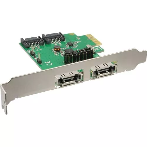 InLine Schnittstellenkarte 2+2-fach SATA 6Gb/s PCIe kein RAID