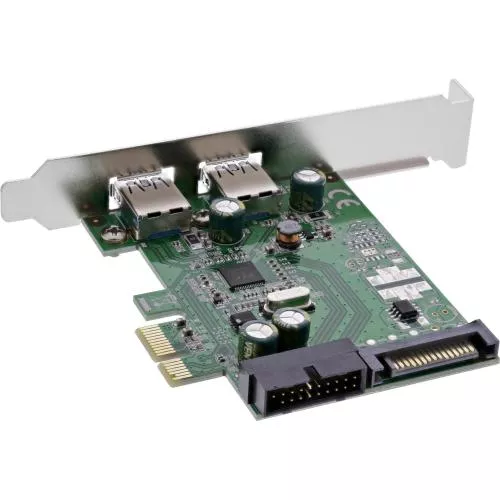 InLine® Schnittstellenkarte 4x USB 3.0 (2+2) PCIe inkl. Low-Profile Slotblech