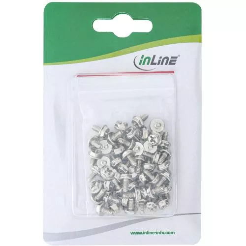 InLine® Schraubenset für Slotbleche 50-teilig