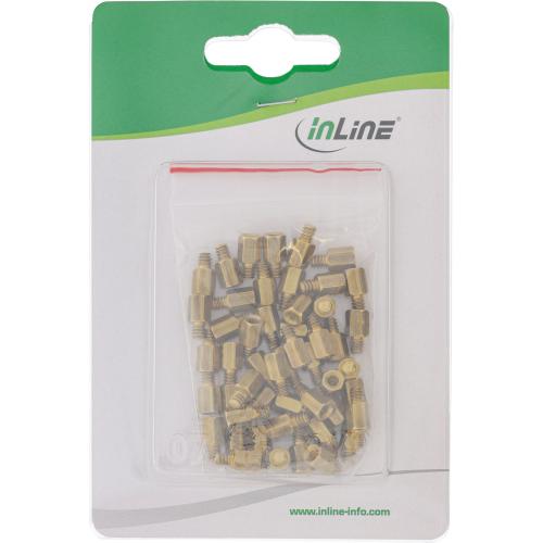 Preview: InLine® Abstandshalter Schraubenset für Mainboards 50-teilig