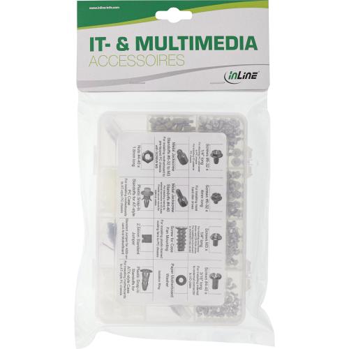 Preview: InLine® PC-Schraubenset 550-teilig (10x50 & 2x25 Stück) Preview: InLine® PC-Schraubenset 550-teilig (10x50 & 2x25 Stück)