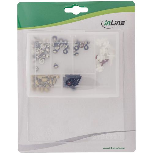 Preview: InLine® PC-Schraubenset 96-teilig für PC-Montage