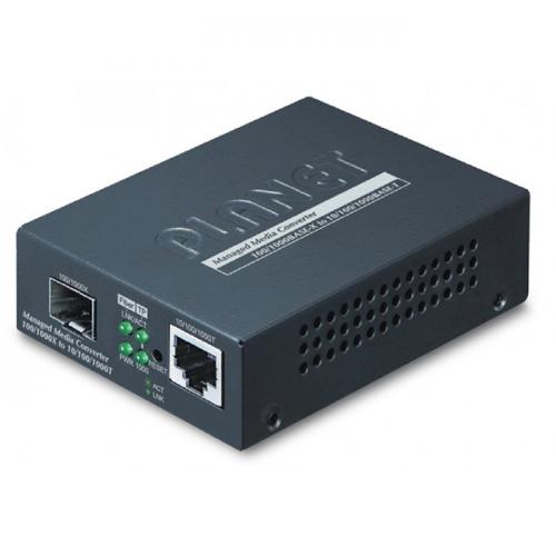 Managebarer Gigabit Medienkonverter – RJ45 zu SFP, QoS & bis 120 km Reichweite