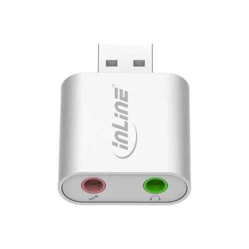 InLine USB Audio Soundkarte Aluminium Gehäuse
