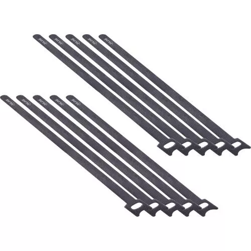 InLine Kabelbinder 290mm Klett-Verschluss schwarz 10 Stück