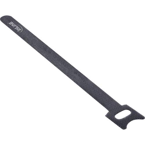 Klett-Kabelbinder 180 × 12 mm – Schwarz, wiederverwendbar, 10 Stück
