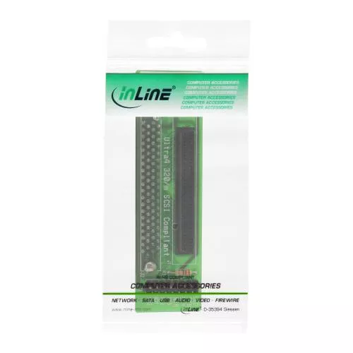 InLine® SCSI-SCA U320 Adapter 80pol Buchse auf 68pol mini Sub D Buchse