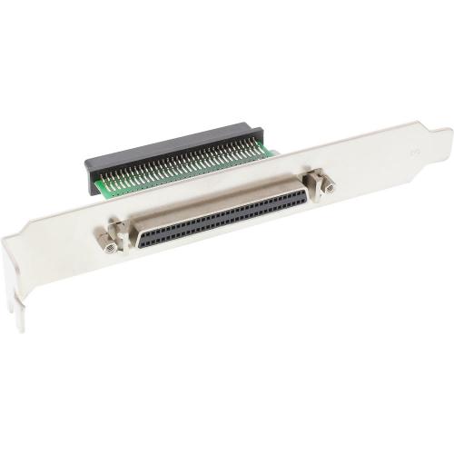Preview: InLine® SCSI III U320 Slotblech 68pol mini Sub D Buchse/Buchse innen/außen