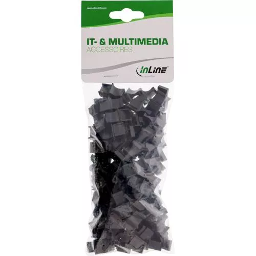InLine® Staubschutz für RJ45 Buchse Farbe: schwarz 100er Pack