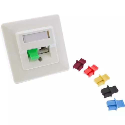 RJ45 Staubschutzkappen – schwarz – 10er Blister – für Netzwerkbuchsen